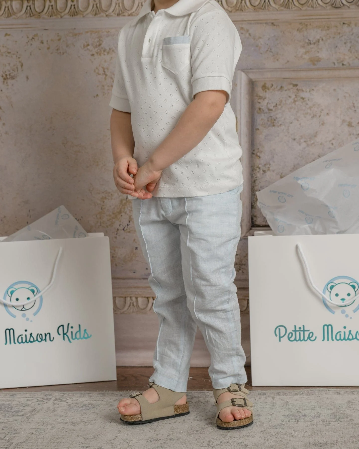 Charlotte Baby Blue Boys' Pants - Image 2