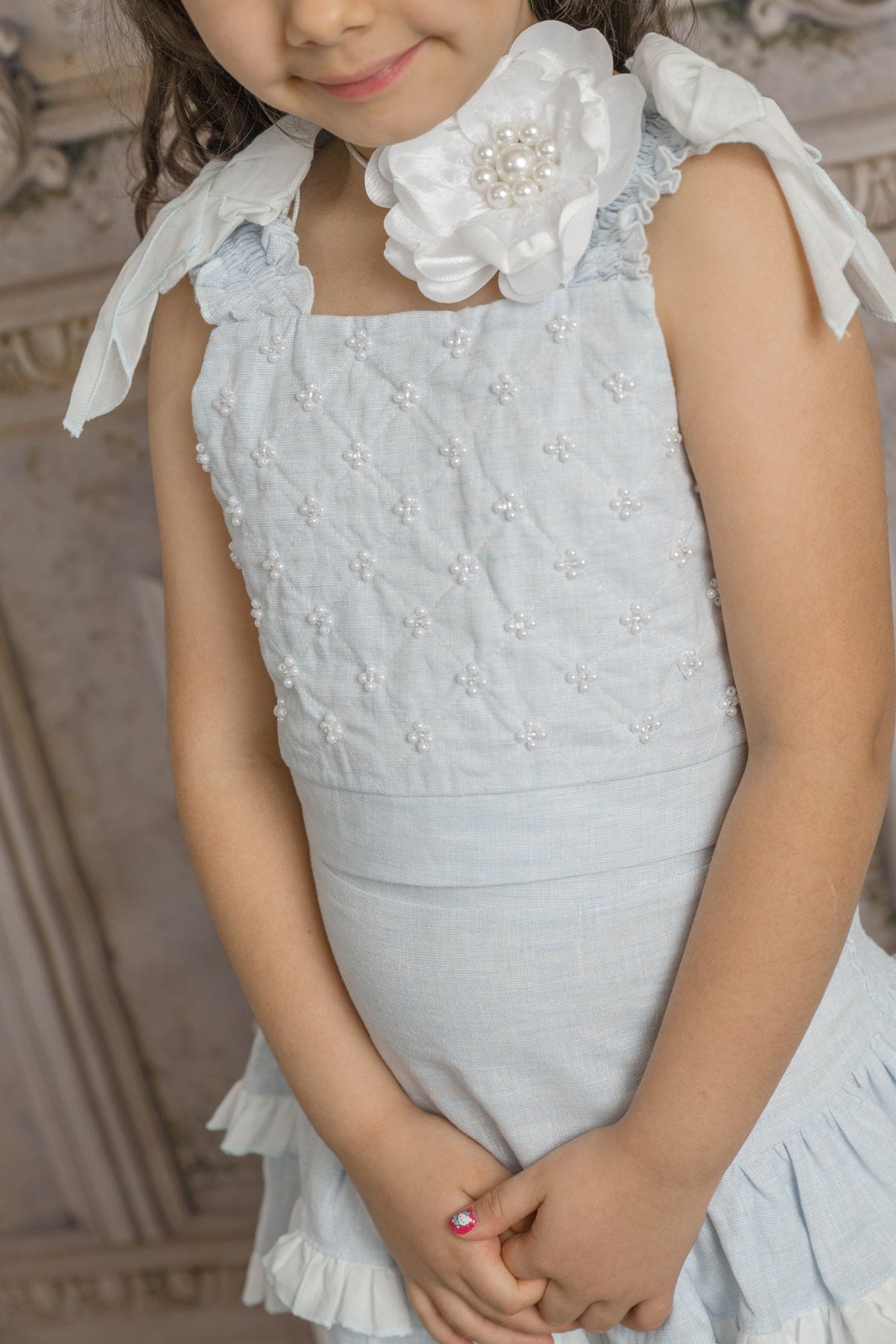Charlotte Baby Blue Skirt and Top Set - Image 4