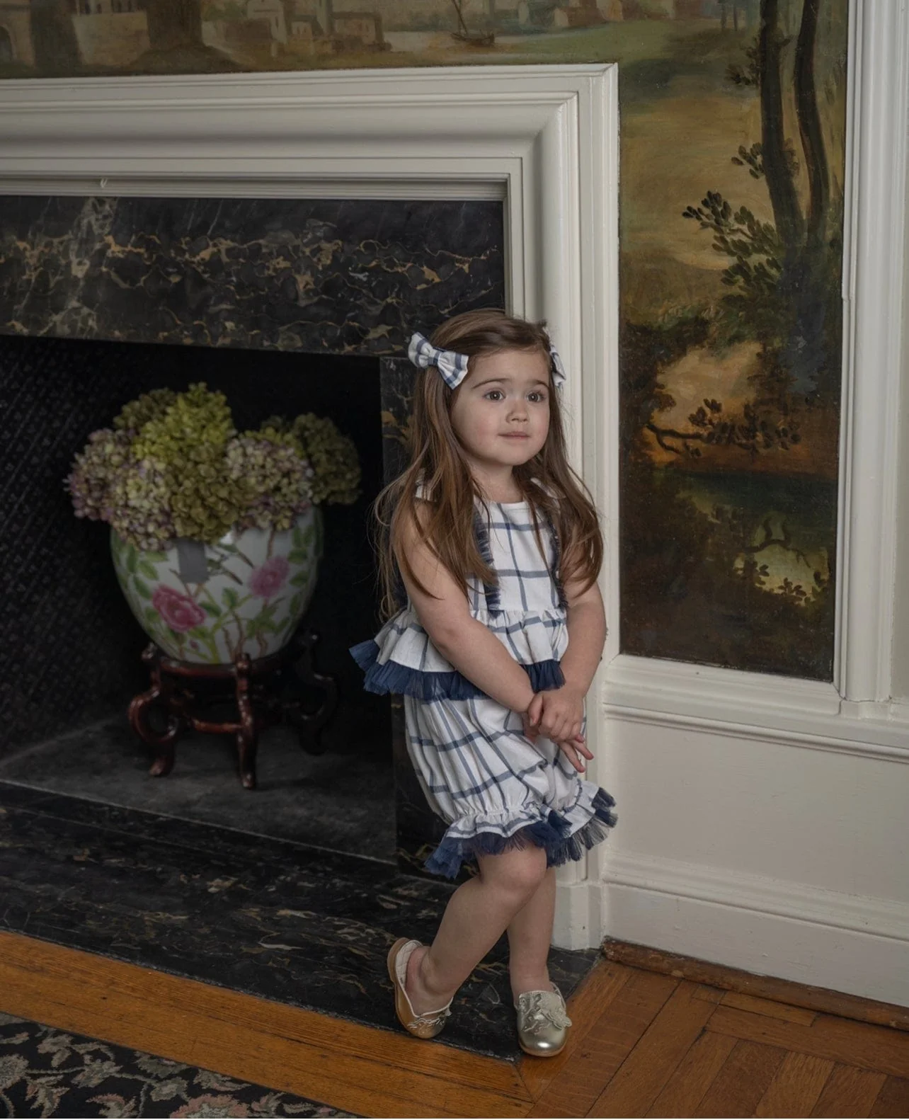 Checkered Linen Pigtail Bows - Image 4