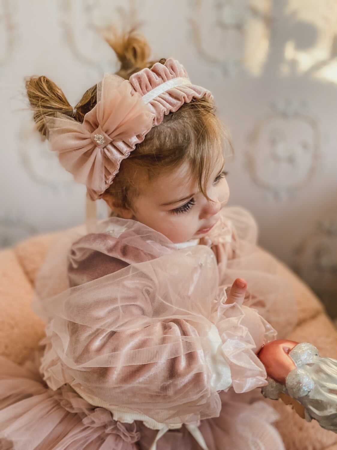 Clara Pink Velour Jacket and Bloomers Set - Image 13