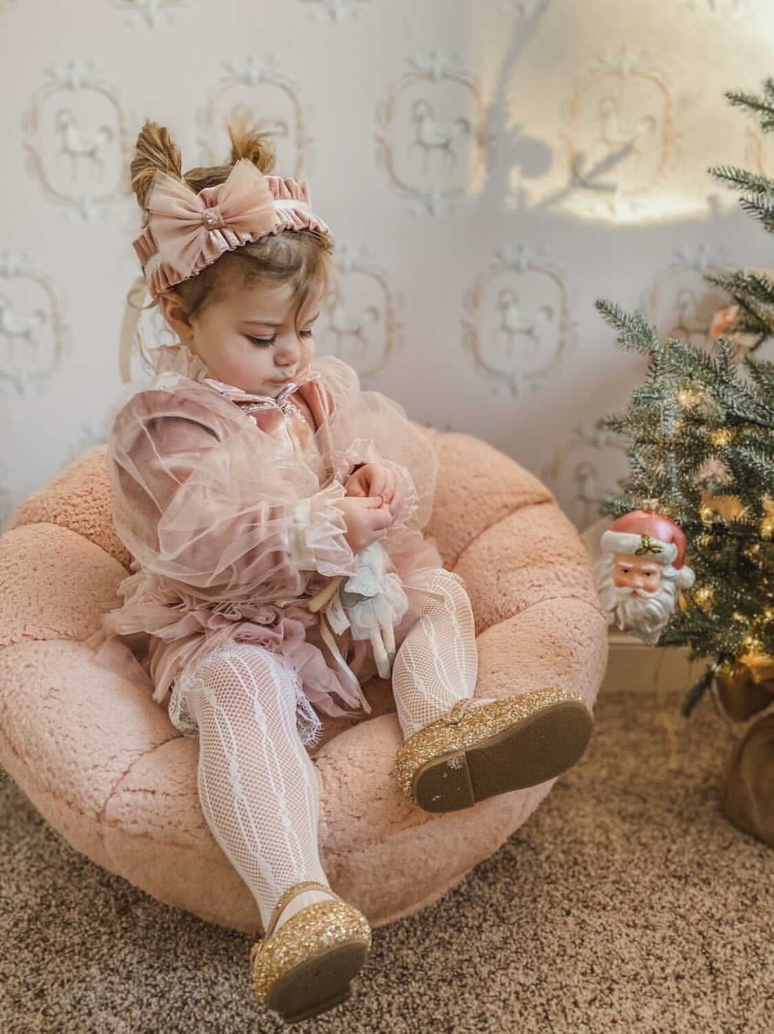 Clara Pink Velour Jacket and Bloomers Set - Image 15