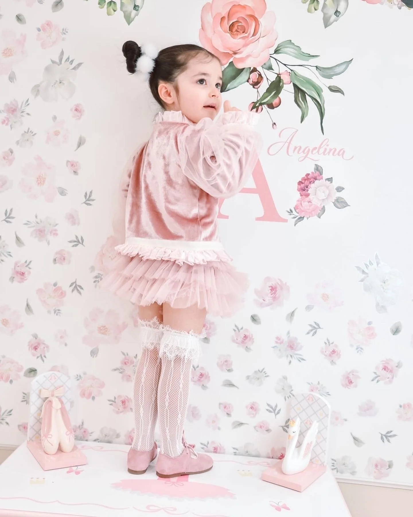Clara Pink Velour Jacket and Bloomers Set - Image 19