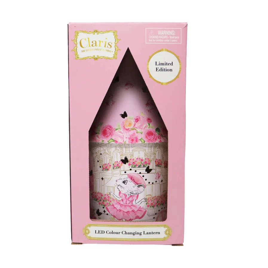 Claris the Chicest Mouse in Paris Colour Changing Led Lantern - Image 3