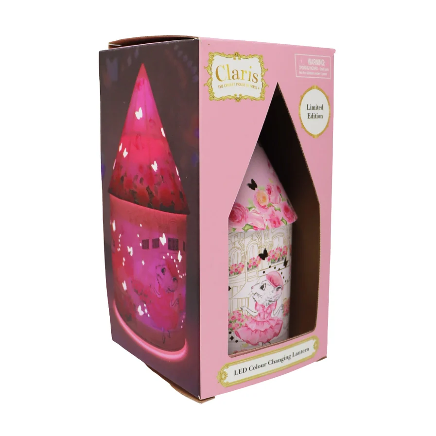 Claris the Chicest Mouse in Paris Colour Changing Led Lantern - Image 4