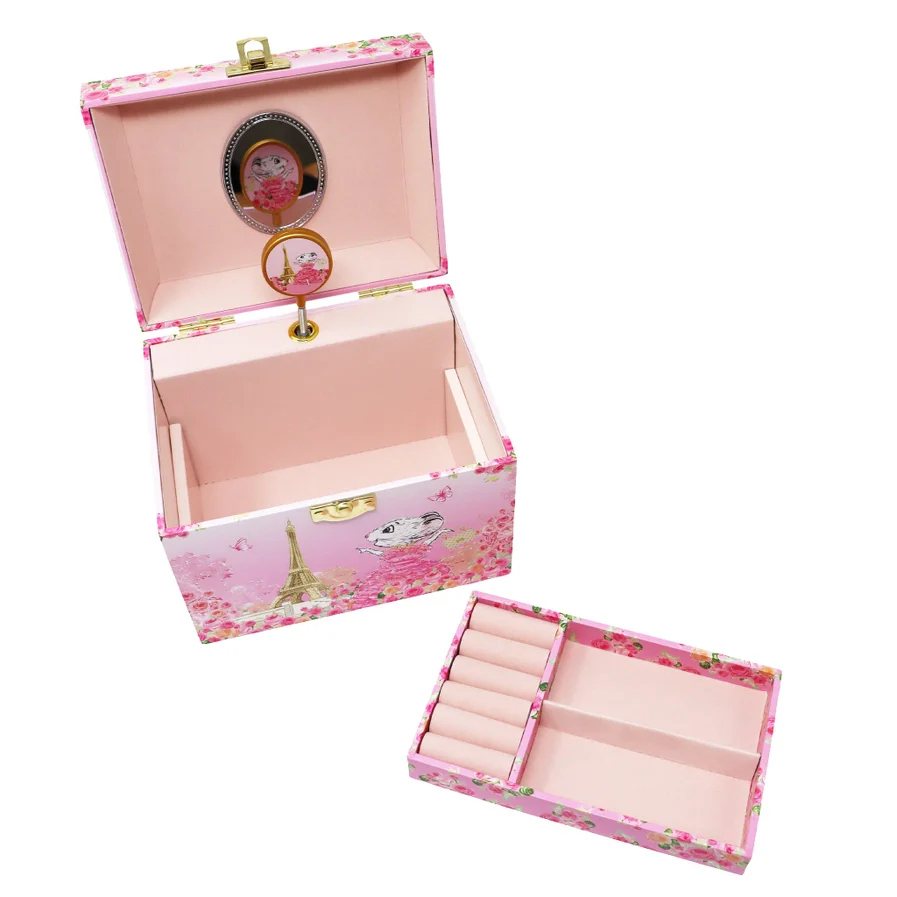 Claris the Chicest Mouse in Paris Pearl Musical Jewelry Box - Image 3