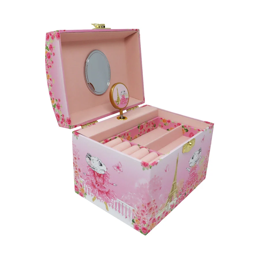 Claris the Chicest Mouse in Paris Pearl Musical Jewelry Box - Image 4