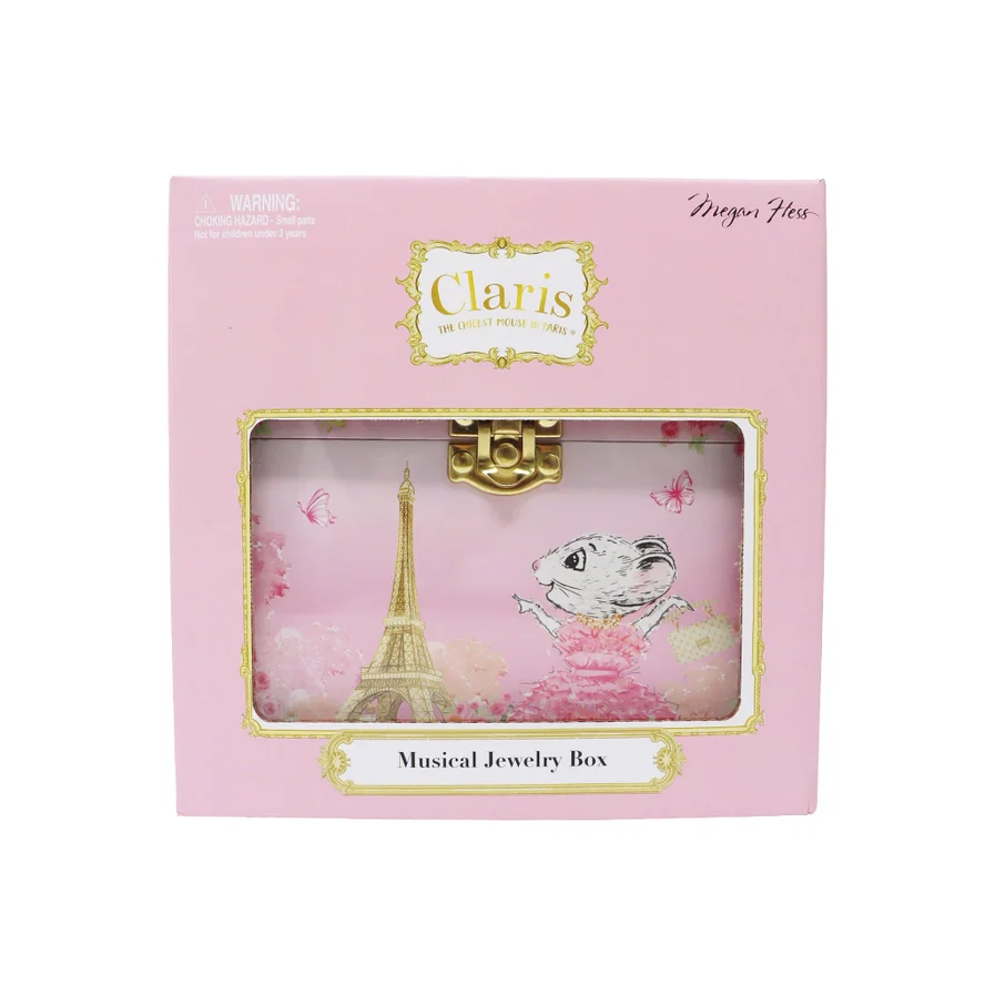 Claris the Chicest Mouse in Paris Pearl Musical Jewelry Box - Image 6