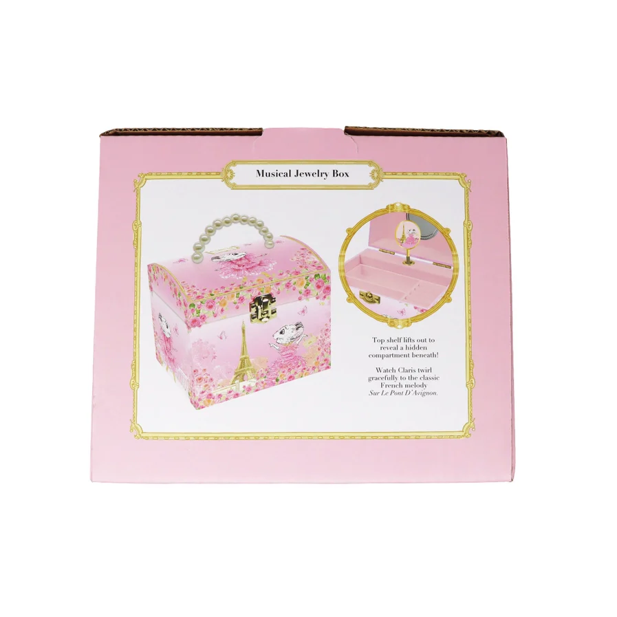 Claris the Chicest Mouse in Paris Pearl Musical Jewelry Box - Image 8