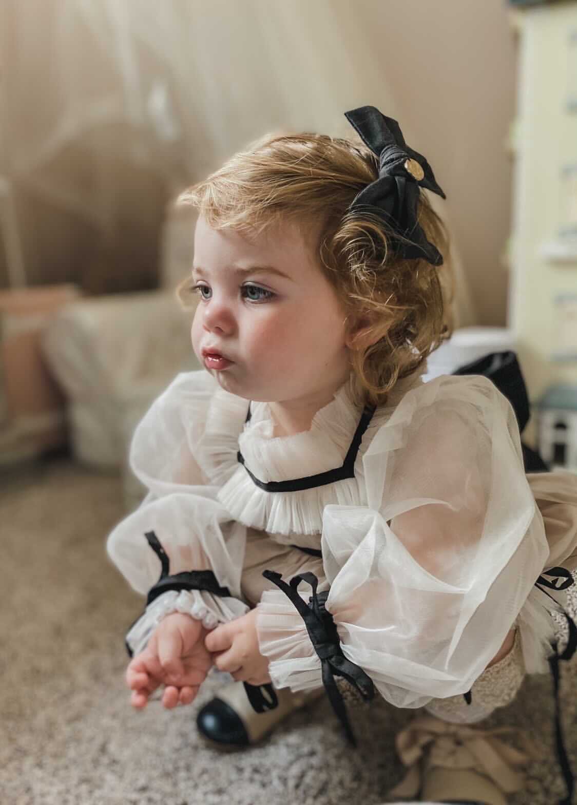 Coco-Caramel Tulle Romper - Image 20