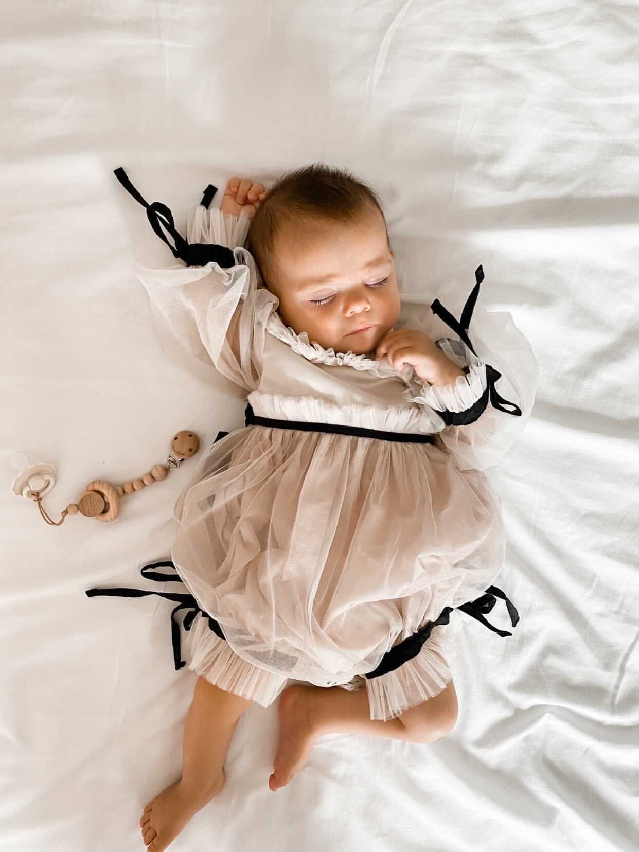 Coco-Caramel Tulle Romper - Image 22