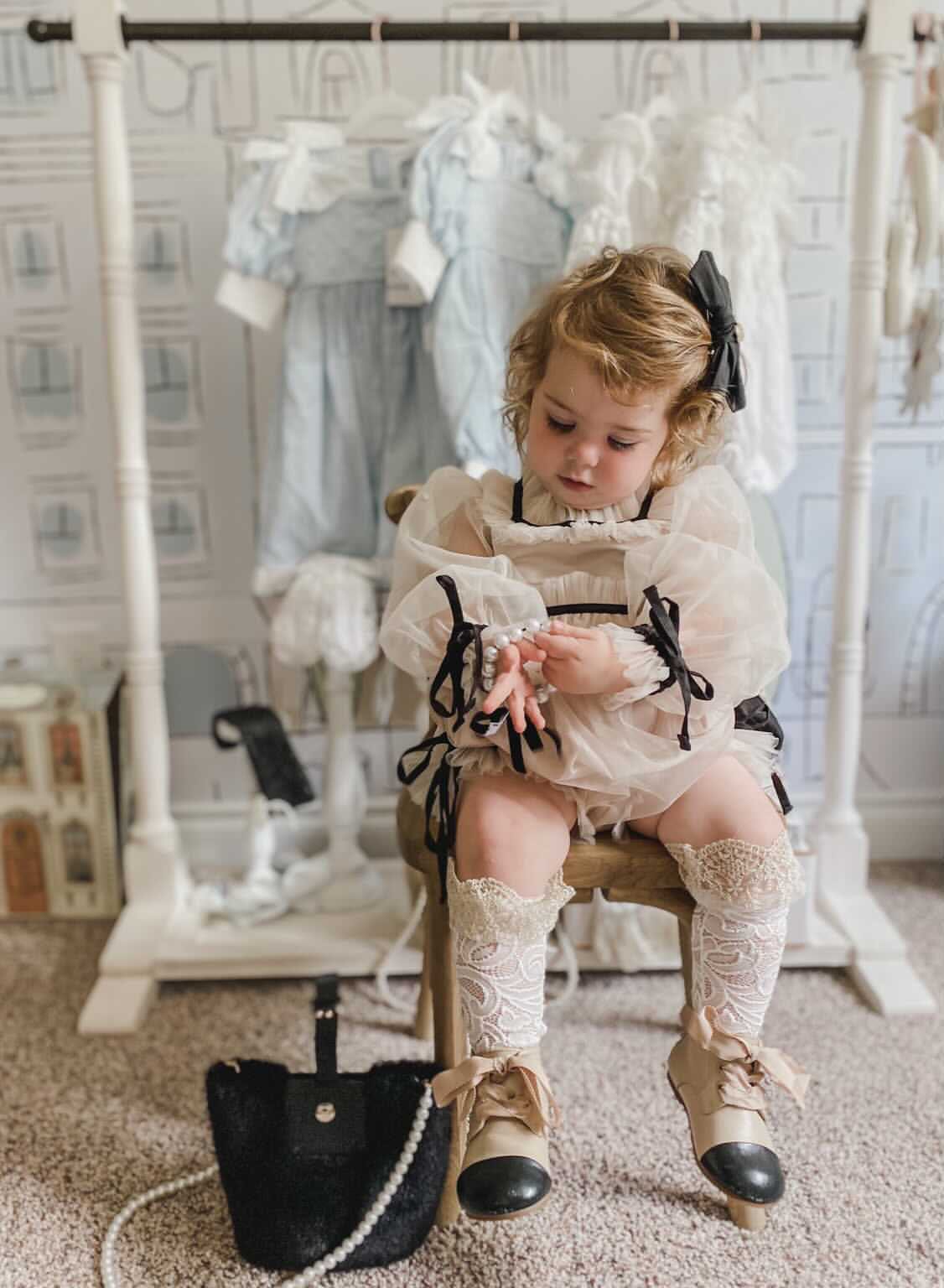 Coco-Caramel Tulle Romper - Image 3