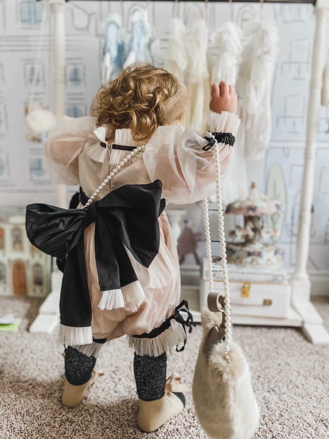 Coco-Caramel Tulle Romper - Image 9