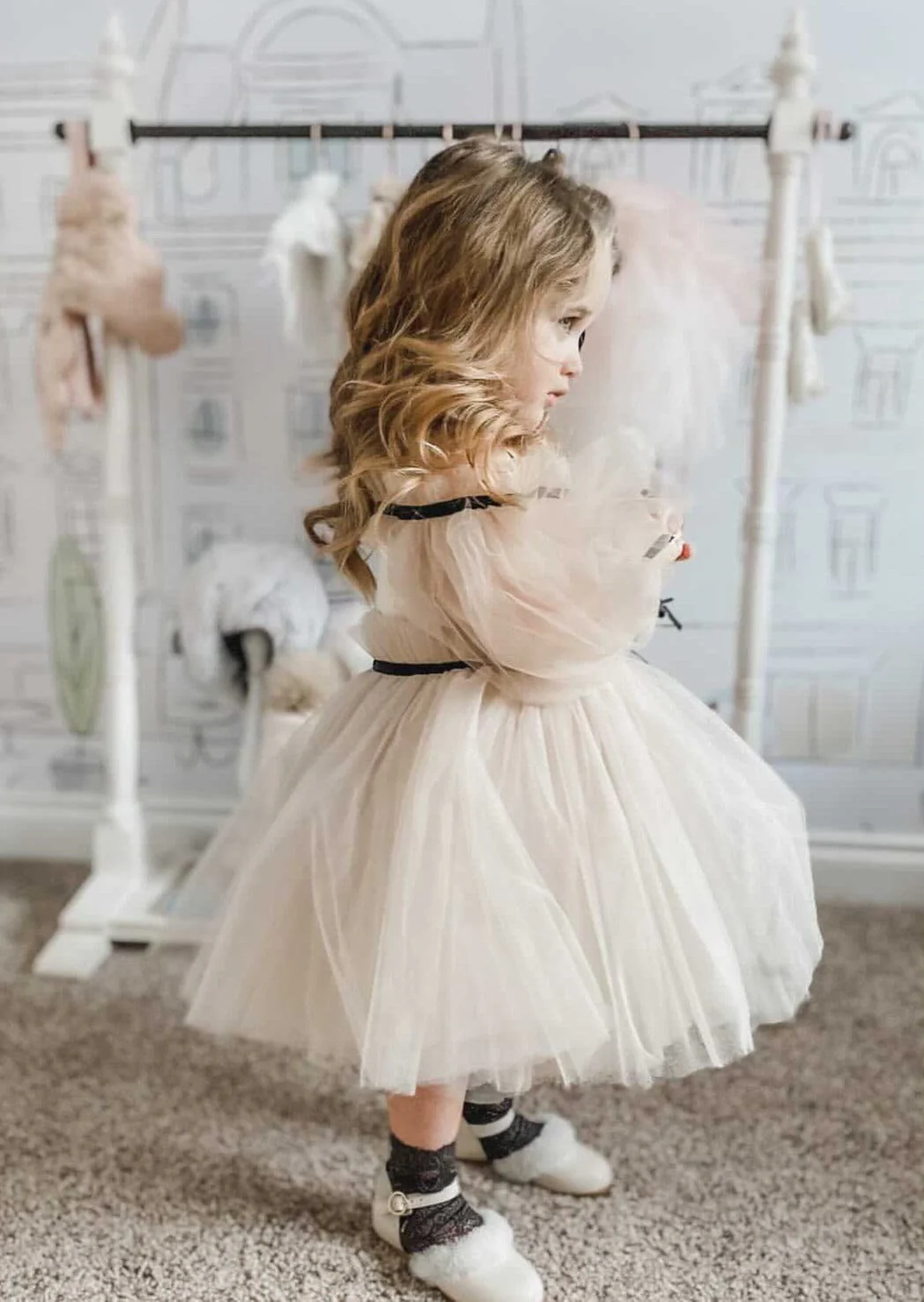 Coco-Caramel Tulle Dress - Image 15