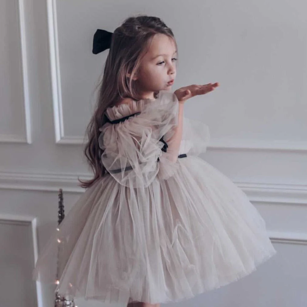 Coco-Caramel Tulle Dress - Image 17