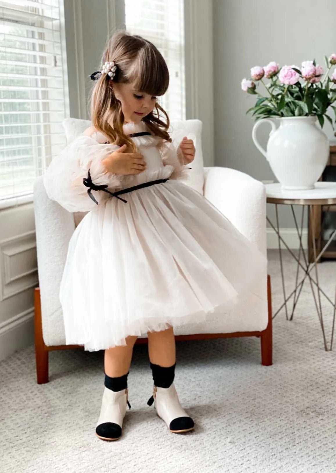 Coco-Caramel Tulle Dress - Image 23