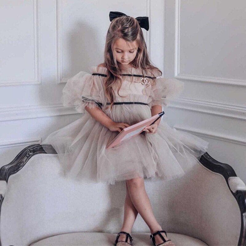 Coco-Caramel Tulle Dress - Image 27