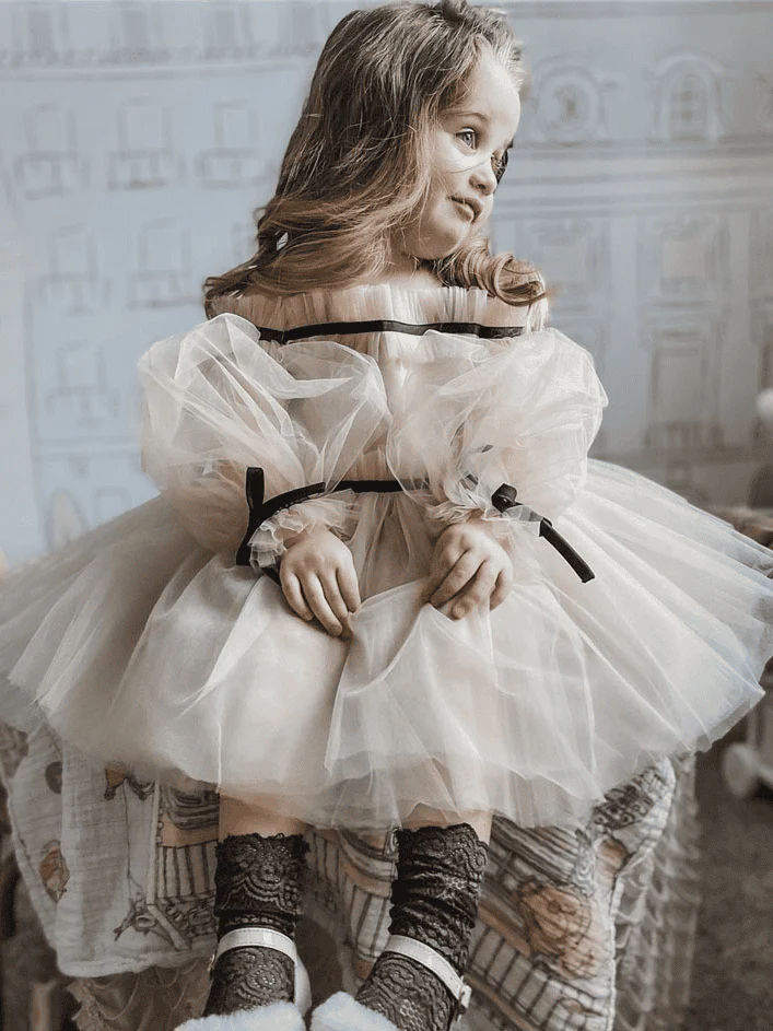 Coco-Caramel Tulle Dress - Image 28