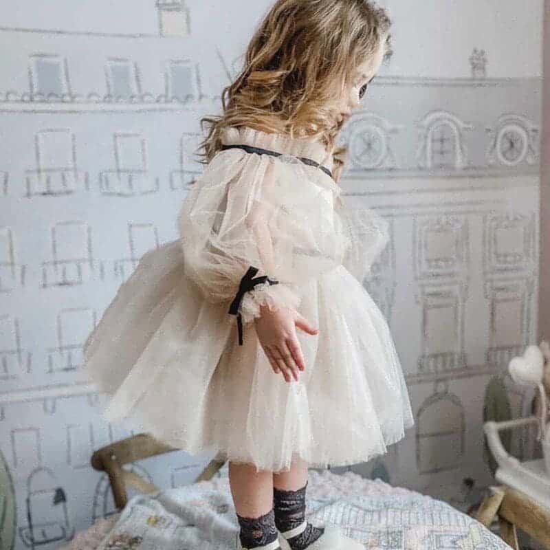 Coco-Caramel Tulle Dress - Image 29