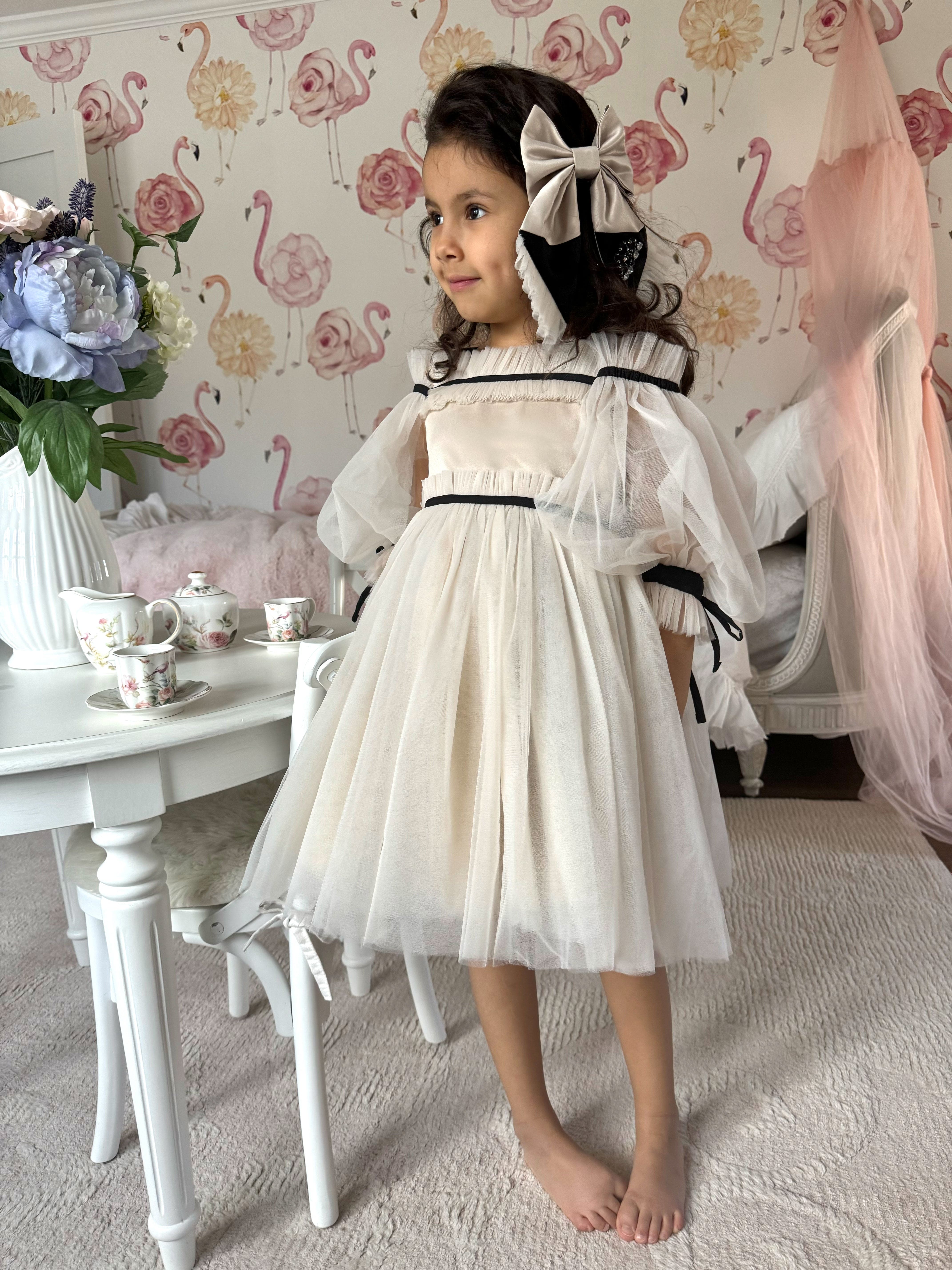 Coco-Caramel Tulle Dress - Image 30