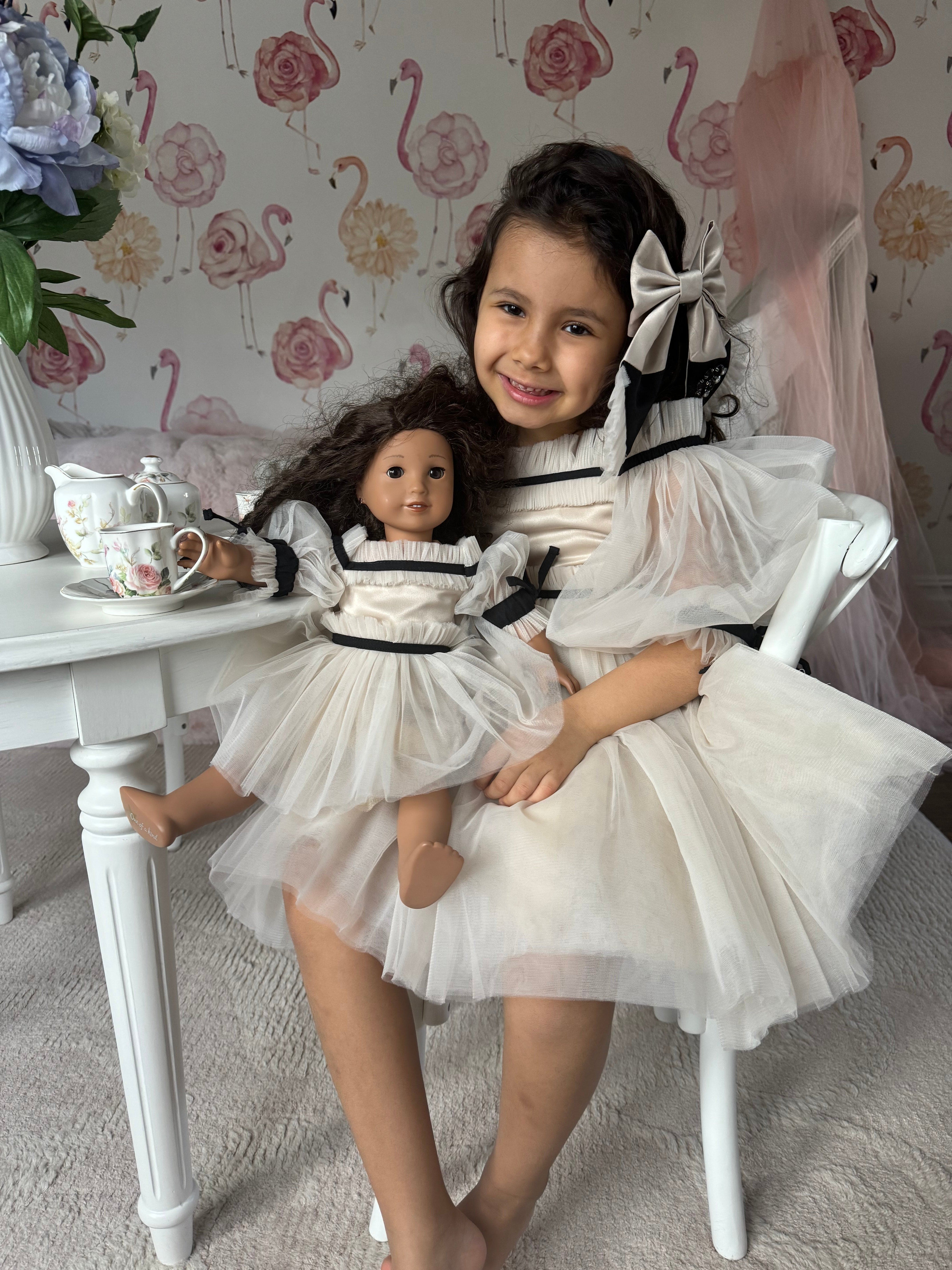 Coco-Caramel Tulle Dress - Image 31