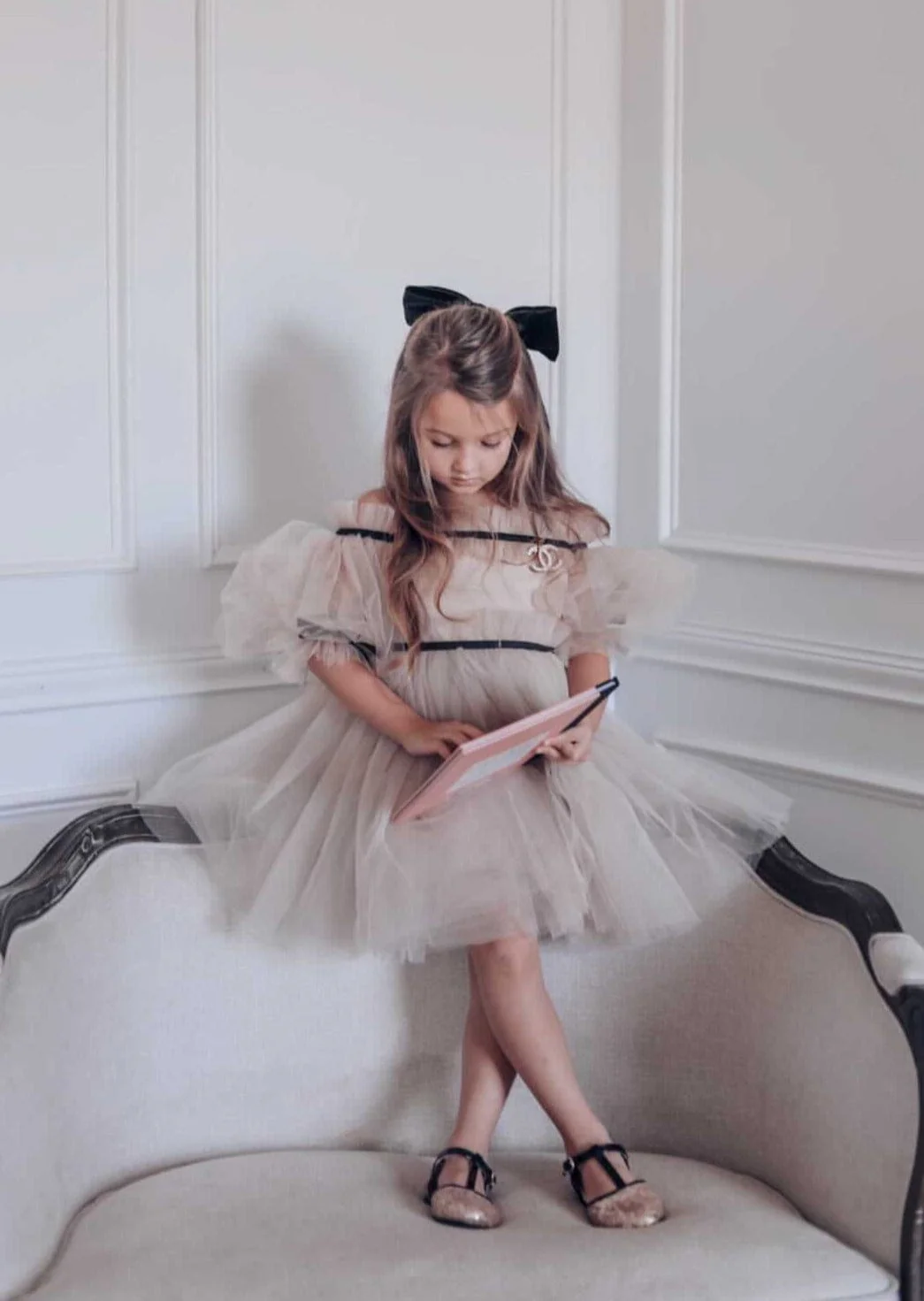 Coco-Caramel Tulle Dress - Image 5