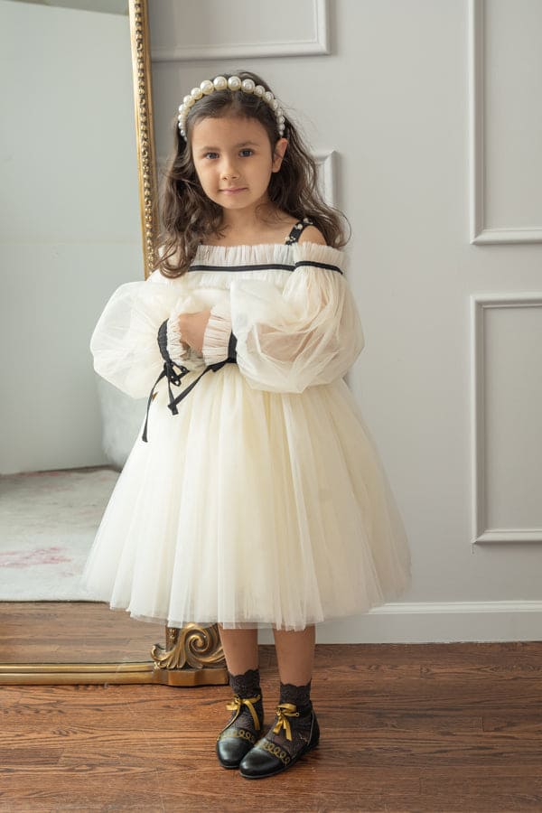Coco-Ivory Tulle Dress - Image 10