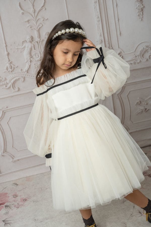 Coco-Ivory Tulle Dress - Image 12