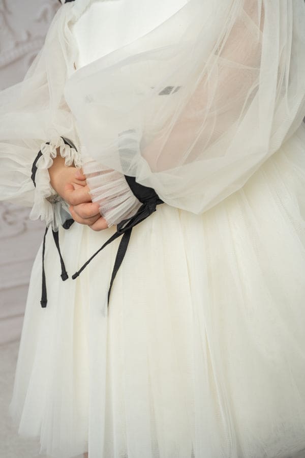 Coco-Ivory Tulle Dress - Image 13