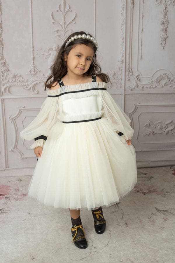 Coco-Ivory Tulle Dress - Image 17