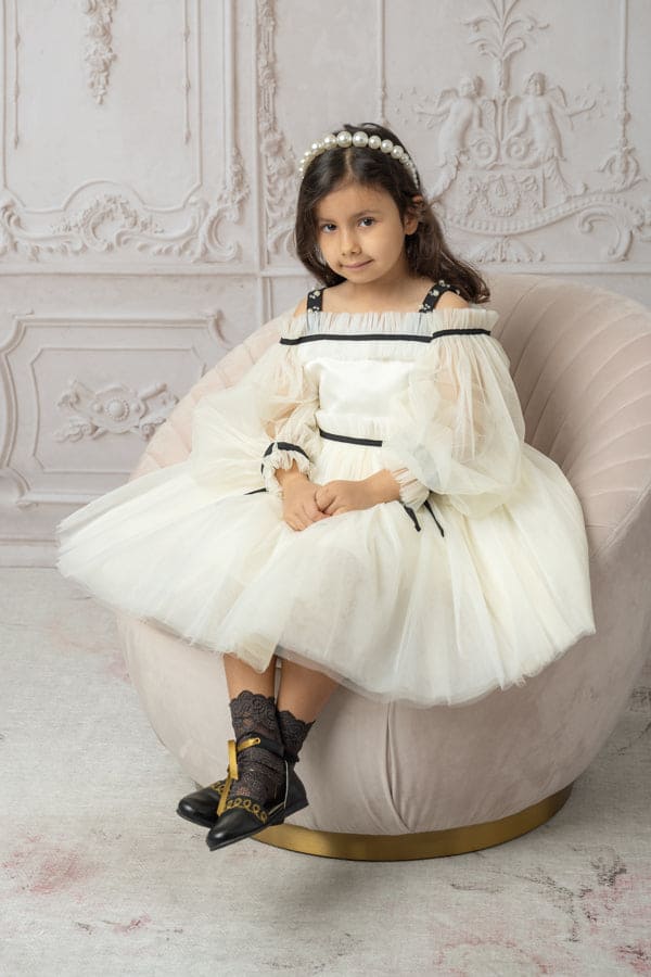 Coco-Ivory Tulle Dress - Image 6