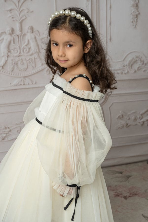Coco-Ivory Tulle Dress - Image 7