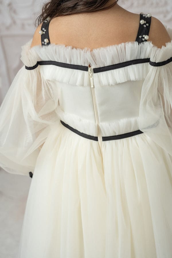 Coco-Ivory Tulle Dress - Image 8