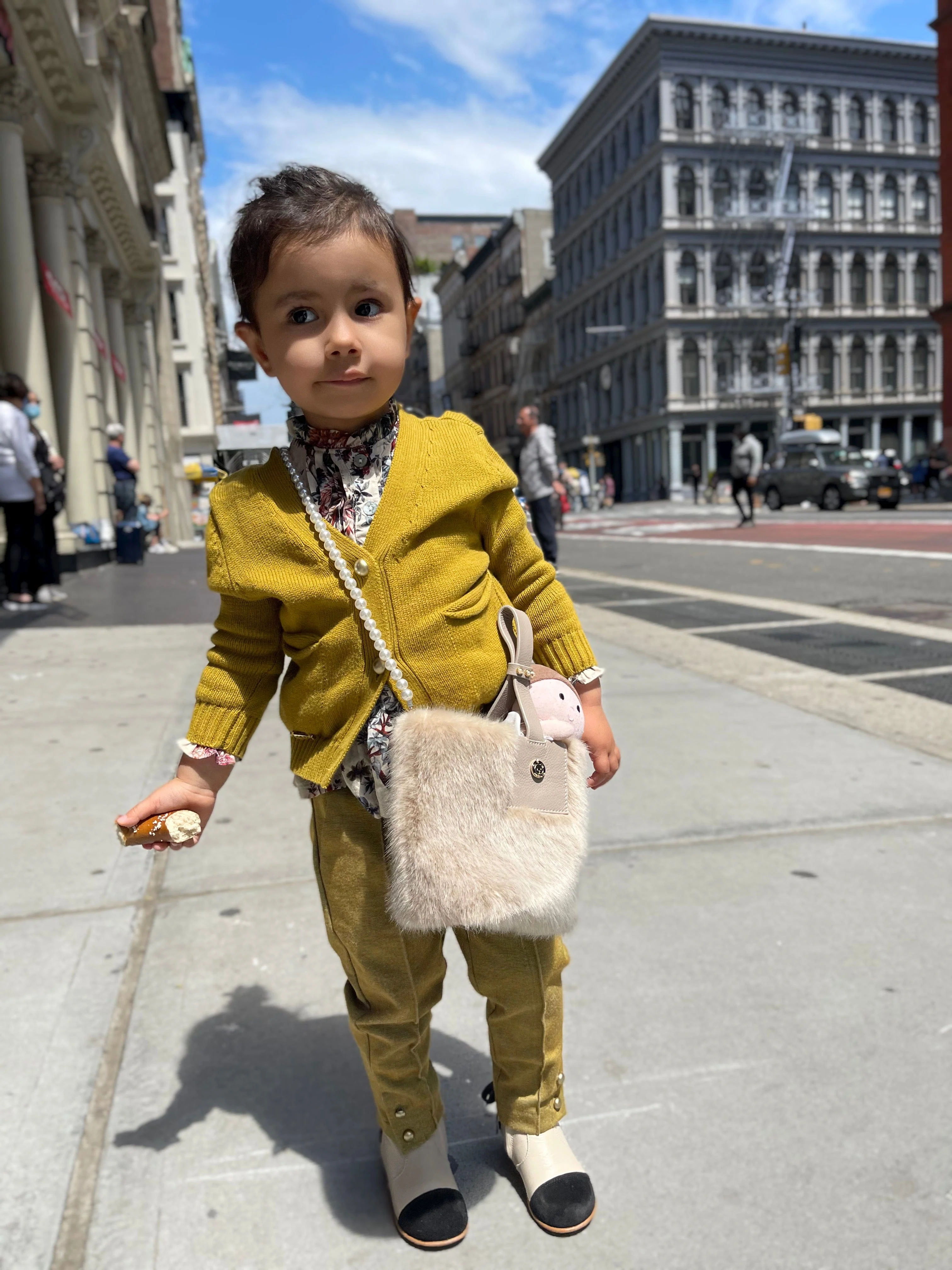 Faux Fur Pearl Bag - Image 15