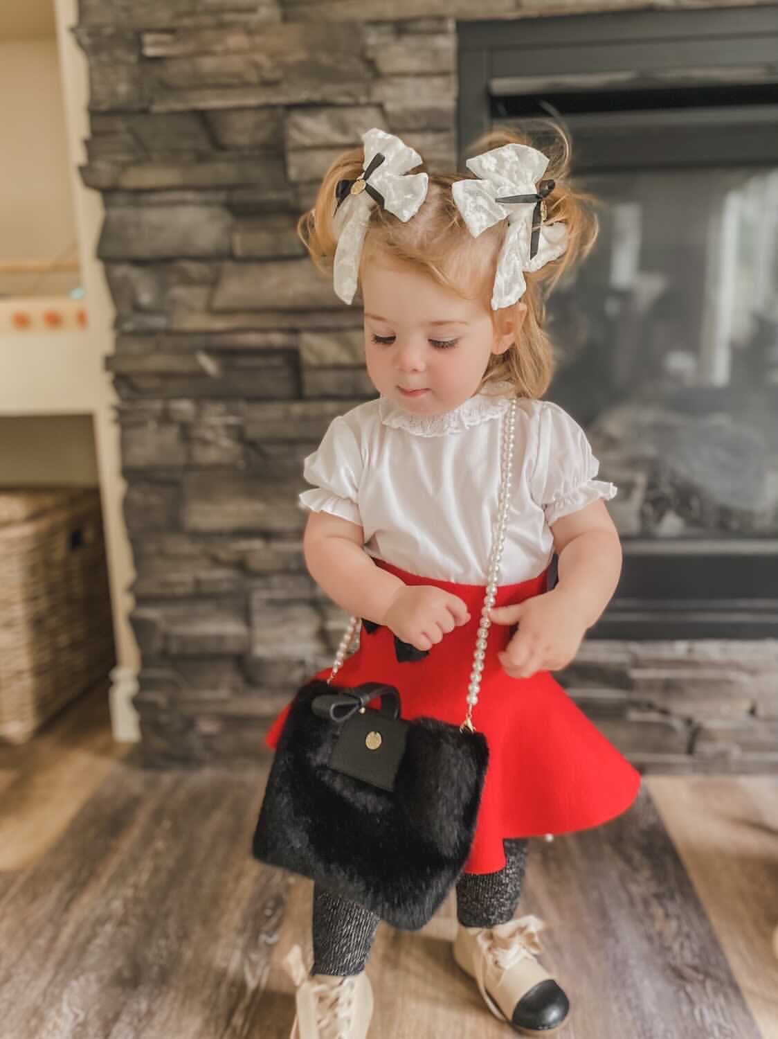 Faux Fur Pearl Bag - Image 19