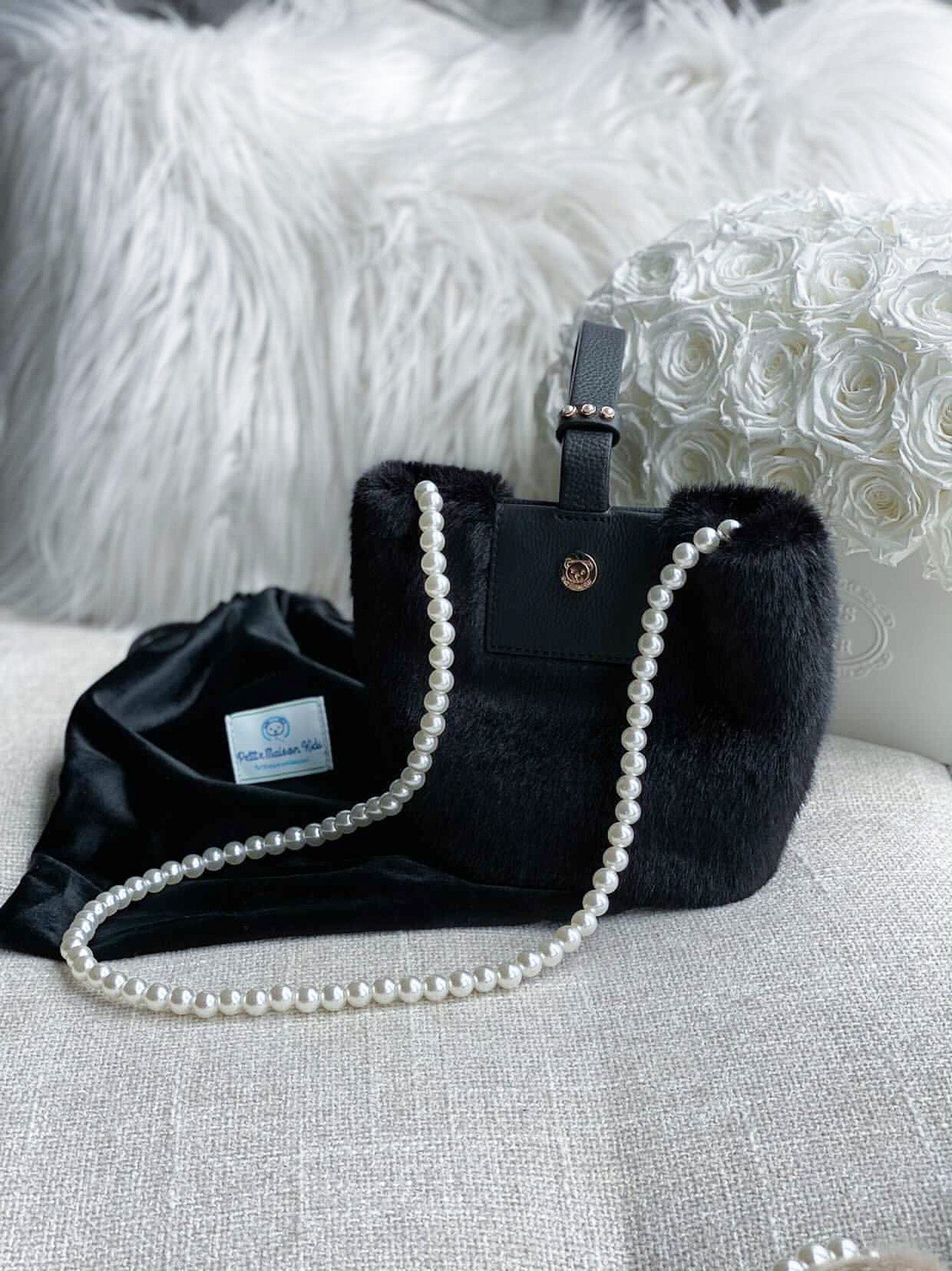 Faux Fur Pearl Bag - Image 6