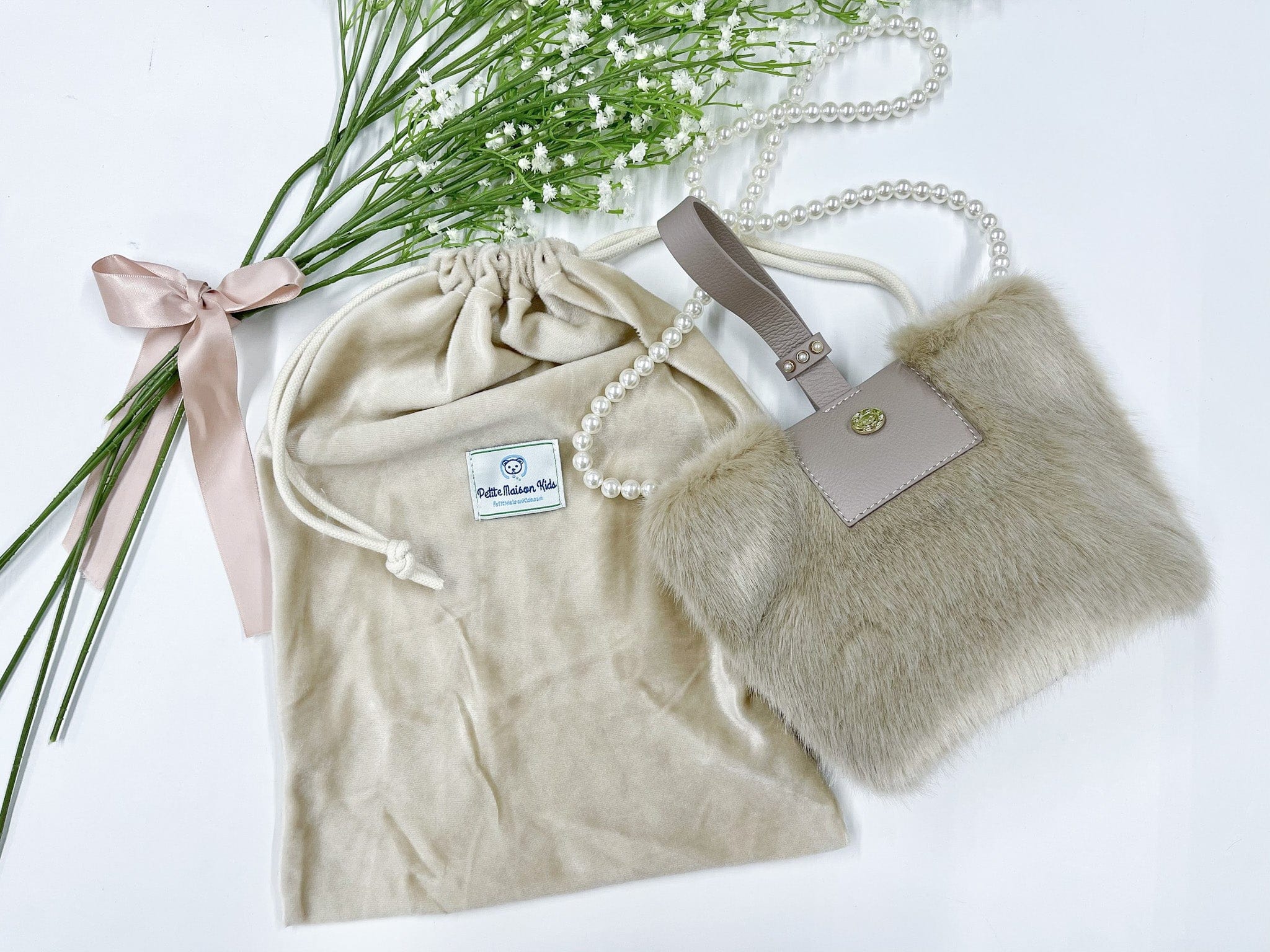 Faux Fur Pearl Bag - Image 7