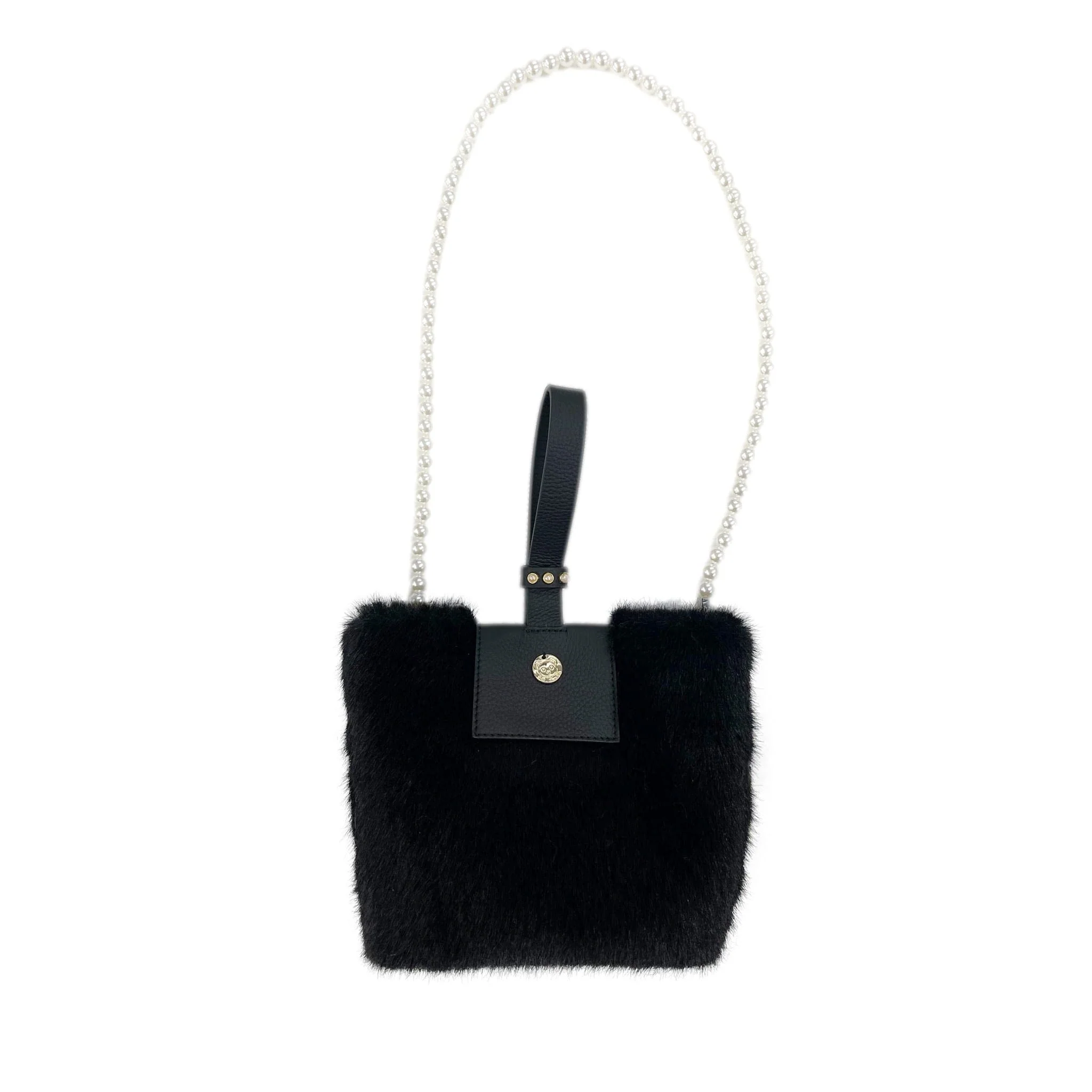 Faux Fur Pearl Bag - Image 8