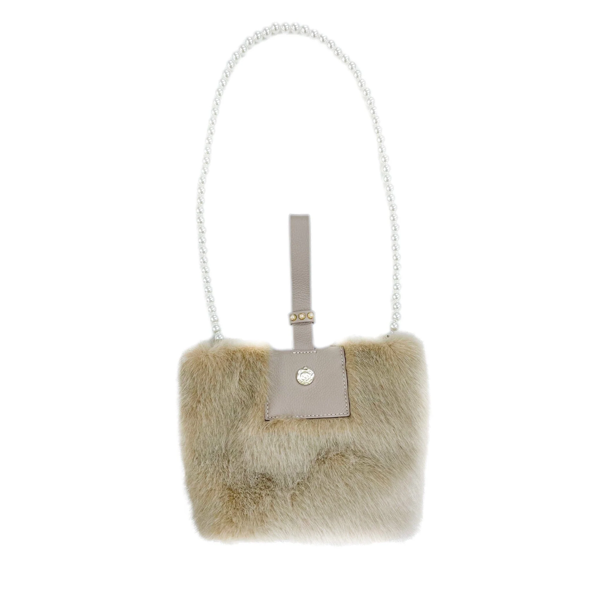Faux Fur Pearl Bag - Image 9