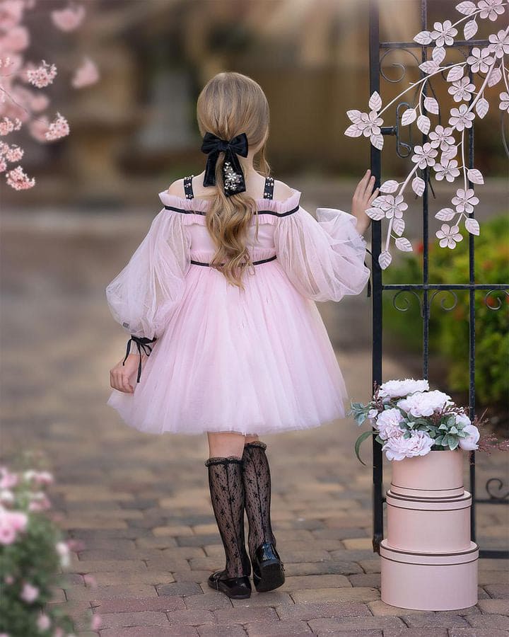 Coco-Pink Tulle Dress - Image 10