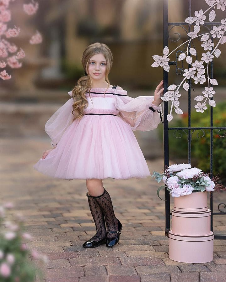 Coco-Pink Tulle Dress - Image 12