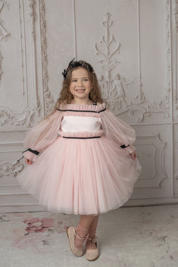 Coco-Pink Tulle Dress - Image 15