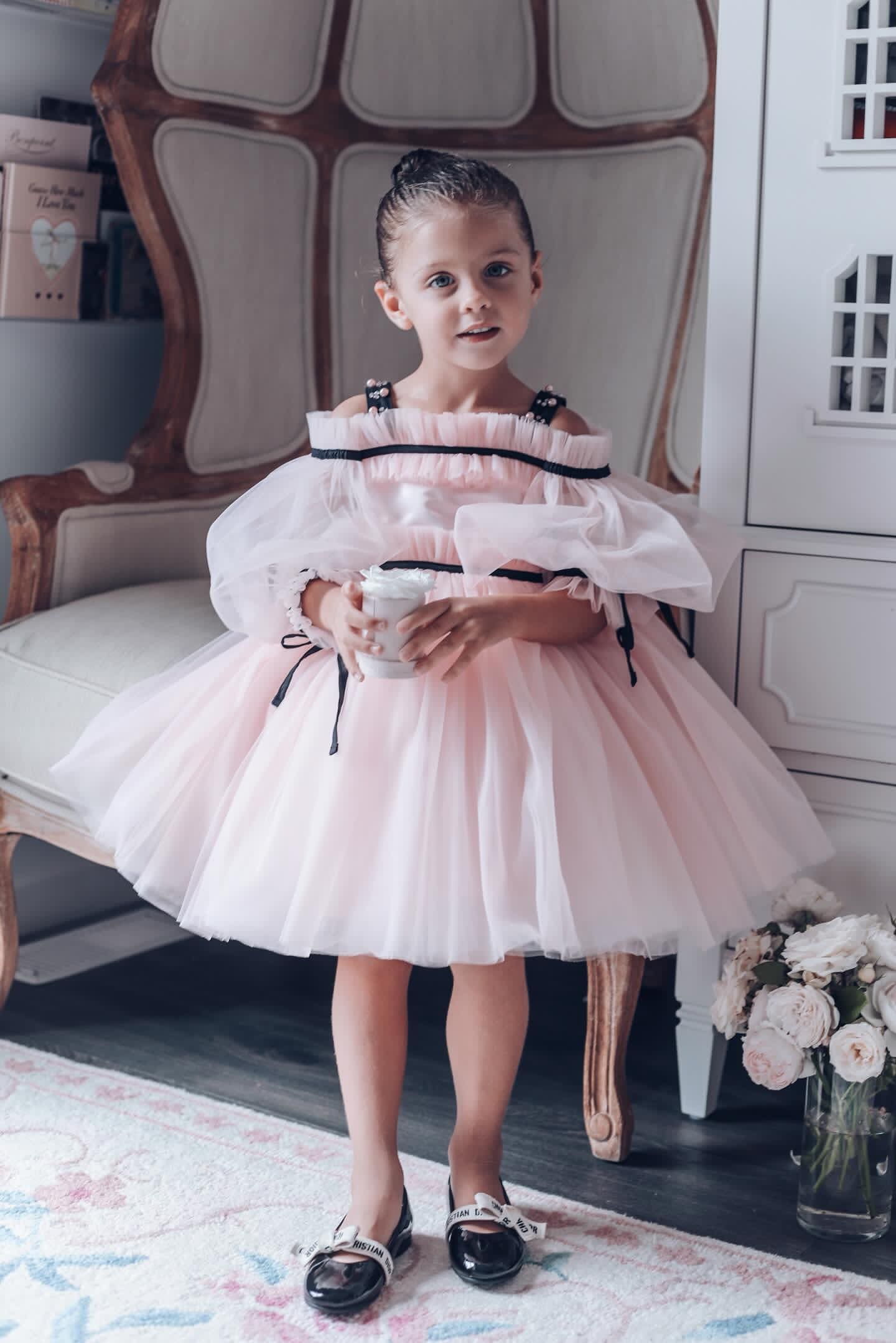 Coco-Pink Tulle Dress - Image 3