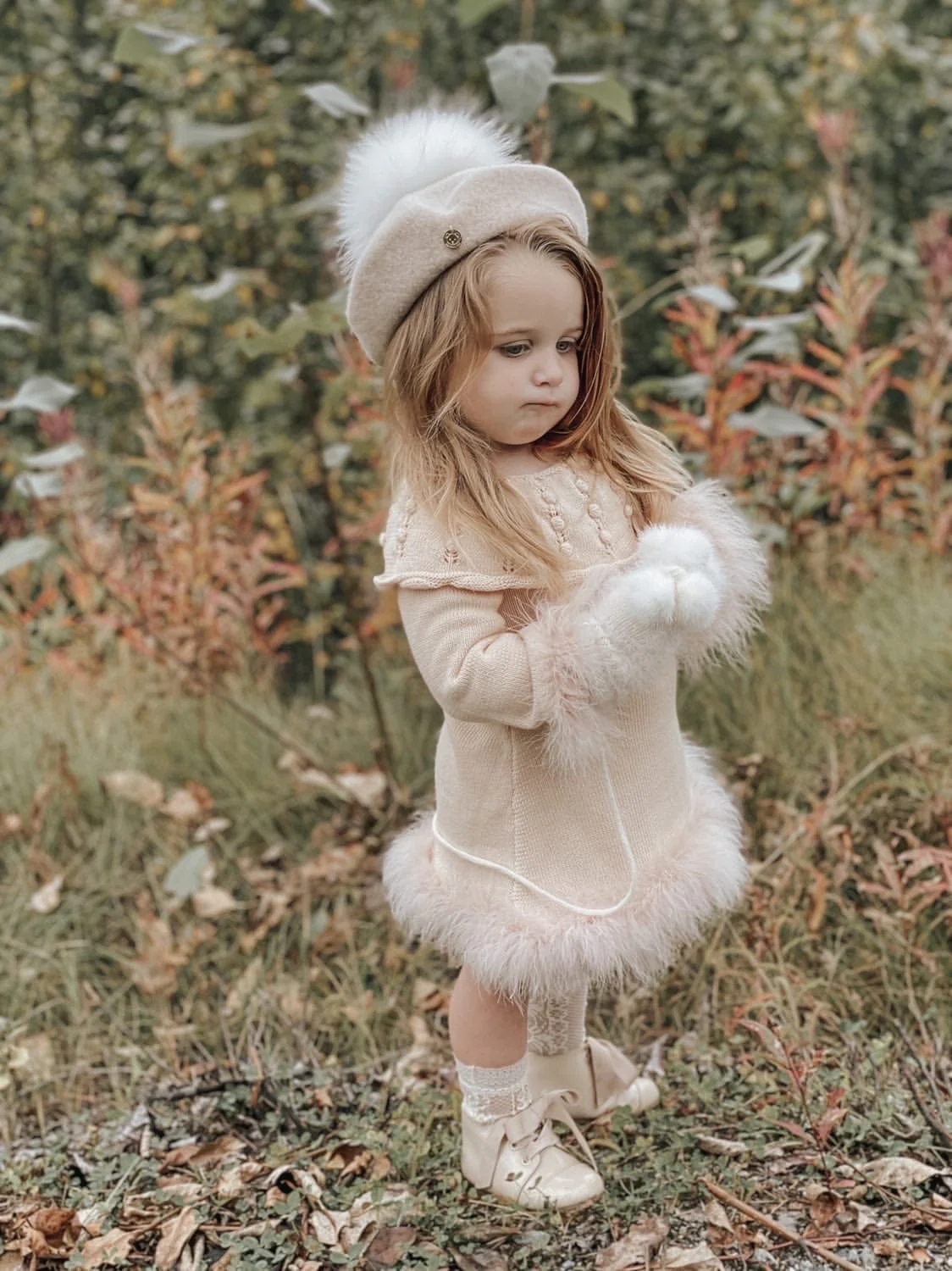 Cream Wool Beret - Image 9