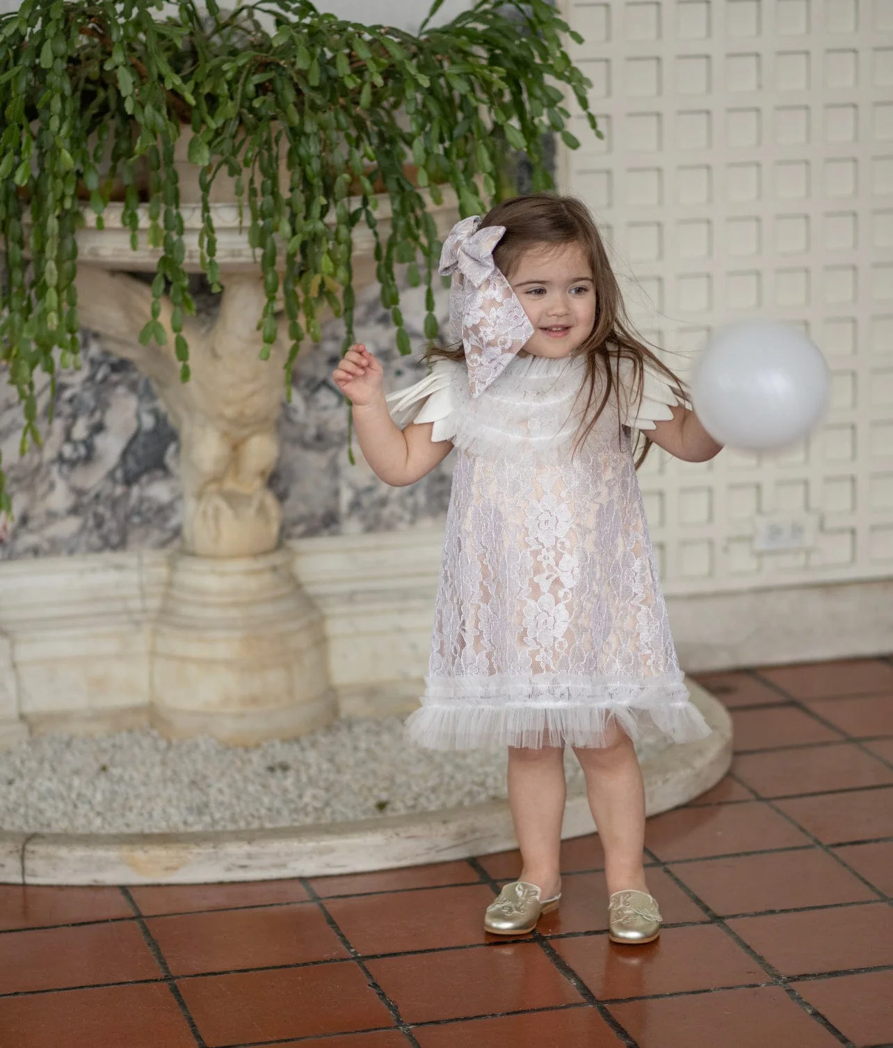 Dove Lace Overlay Beige Dress - Image 14