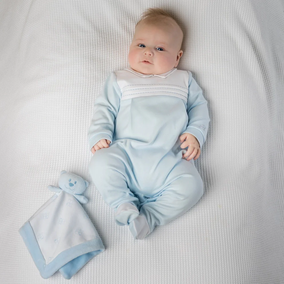 Gavin Blue Teddy Bear Comforter - Image 3