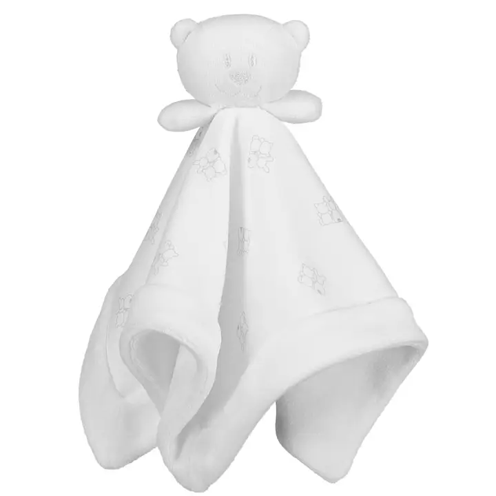 Emile White Teddy Bear Comforter