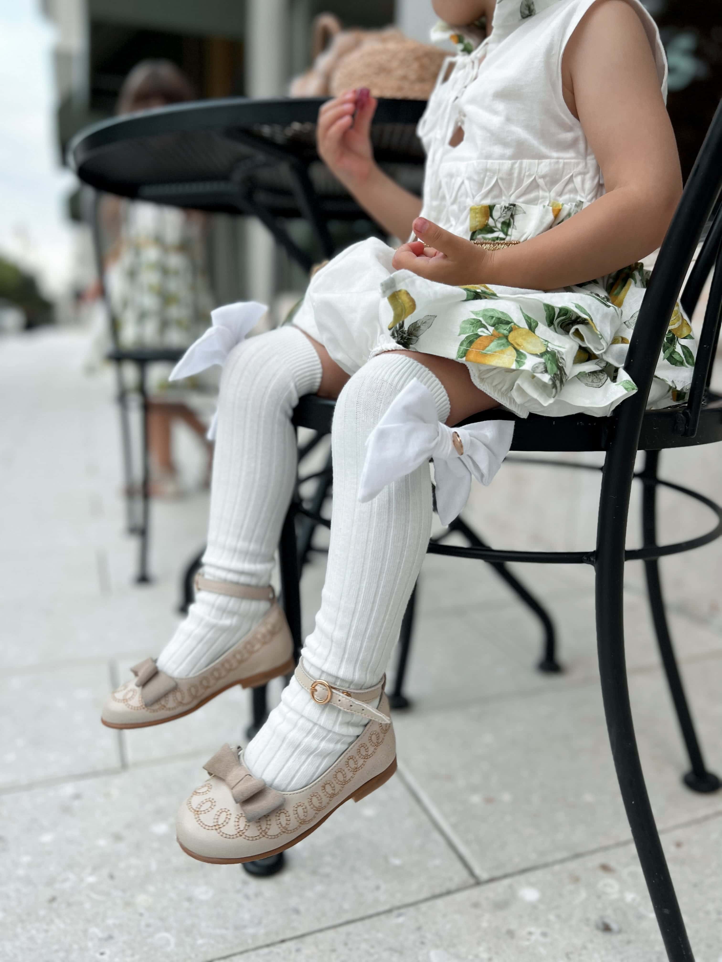 Emma Linen Bow Socks - Image 24