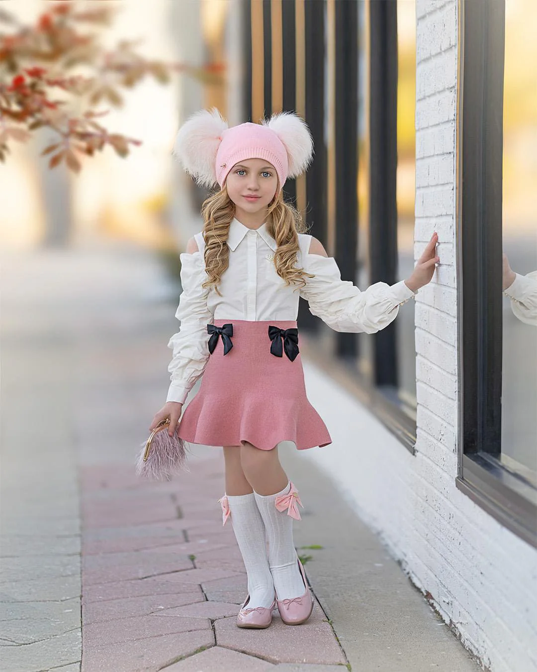 Emma Linen Bow Socks - Image 25