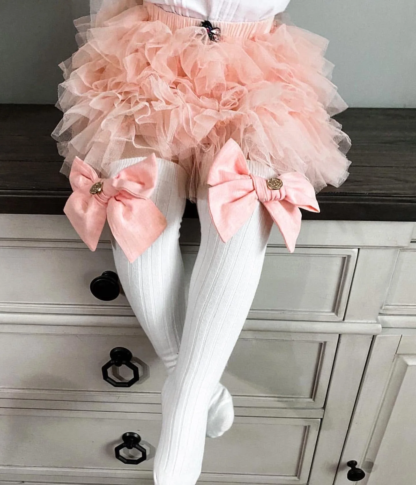 Emma Linen Bow Socks - Image 4