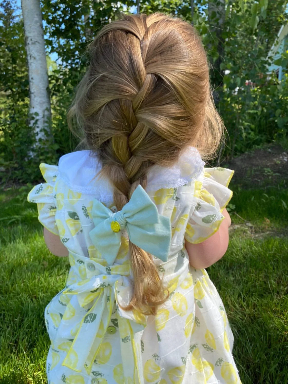 Emma Linen Hair Bow - Image 8